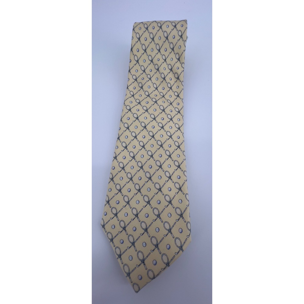 Vineyard Vines Silk Tie Golf Tennis Sports Novelty Print Men's Necktie